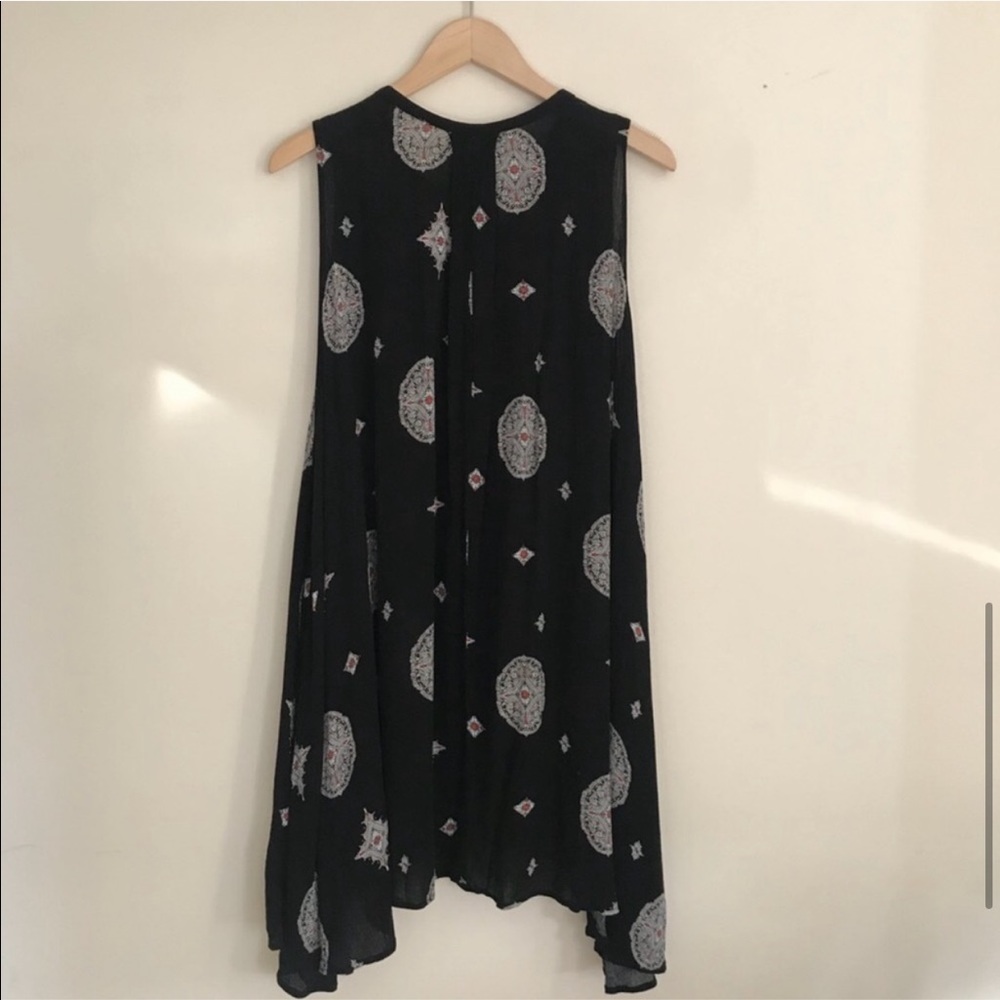 Free People Black Medallion Tunic/ Swing Dress - Picture 5 of 7